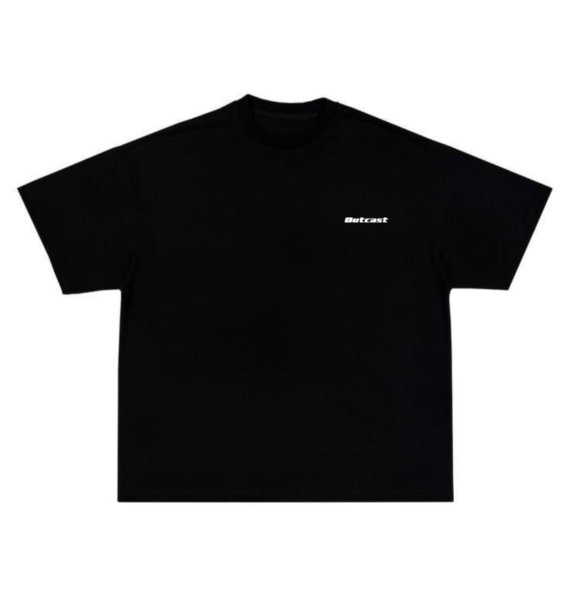 dropped shoulder boxy fit t-shirt (black)