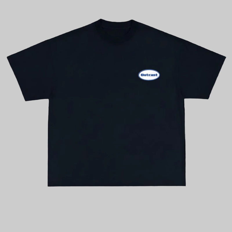 Midweight oversized t-shirt (navy blue)