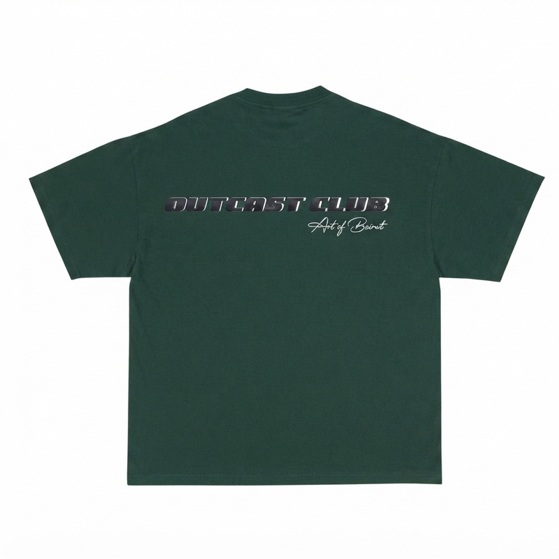 dropped shoulder boxy fit t-shirt (emerald green)