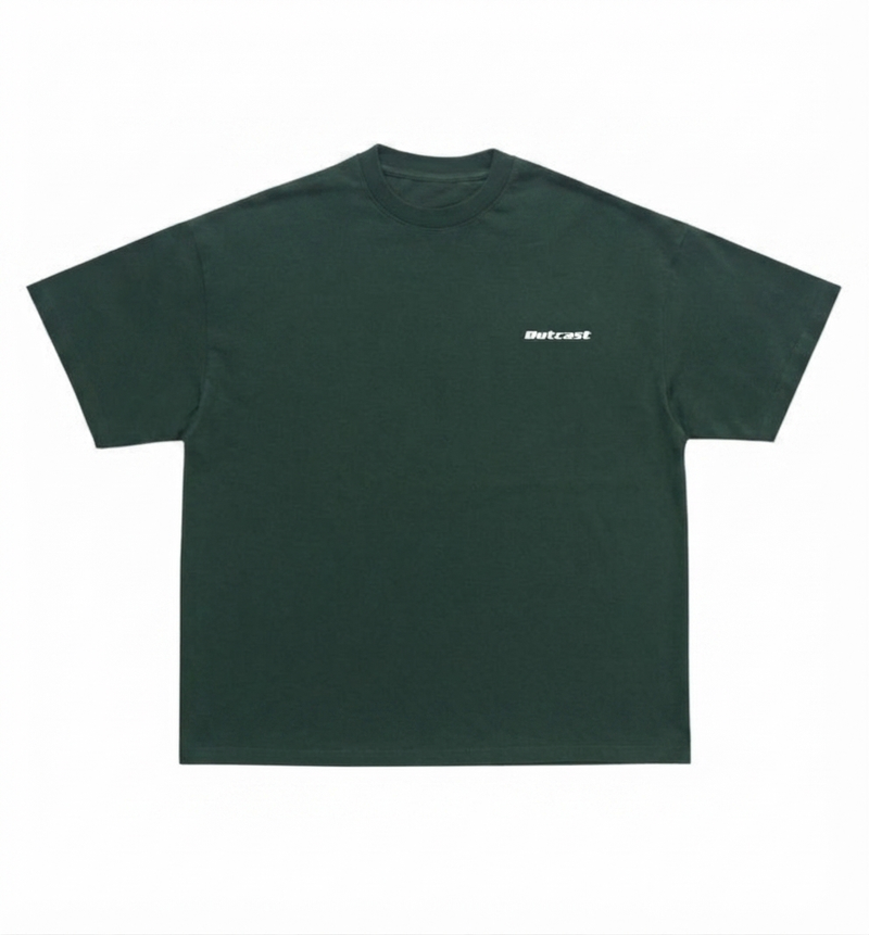 dropped shoulder boxy fit t-shirt (emerald green)