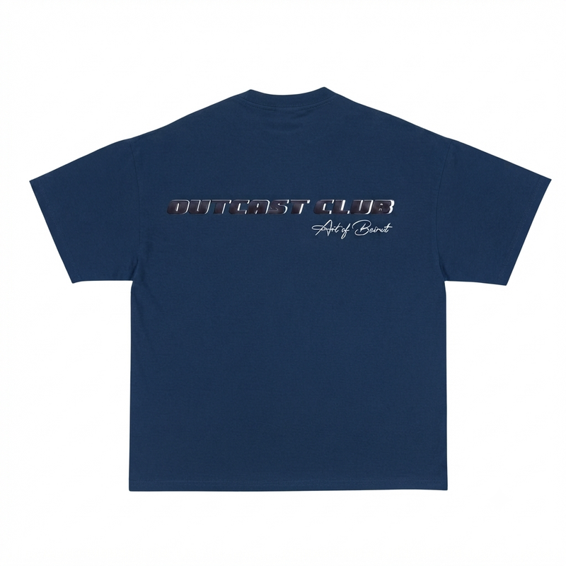 dropped shoulder boxy fit t-shirt (midnight blue)