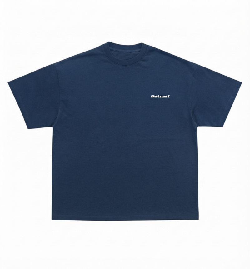 dropped shoulder boxy fit t-shirt (midnight blue)