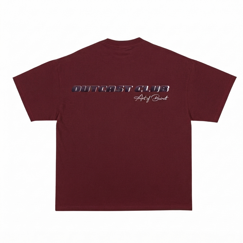 dropped shoulder boxy fit t-shirt (velvet red)