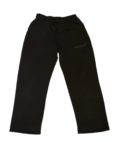 baggy open bottom sweatpants