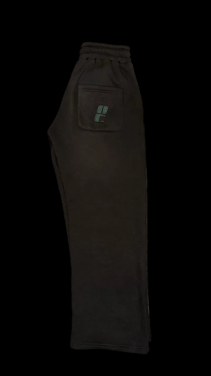 baggy open bottom sweatpants