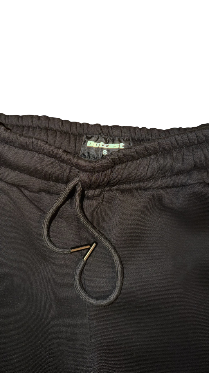 baggy open bottom sweatpants