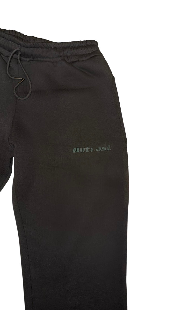 baggy open bottom sweatpants