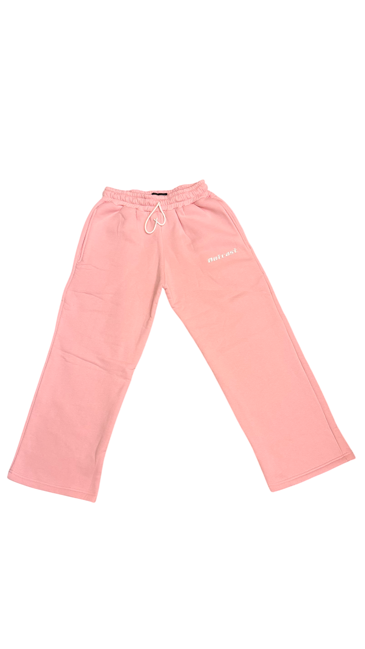 baggy open bottom sweatpants