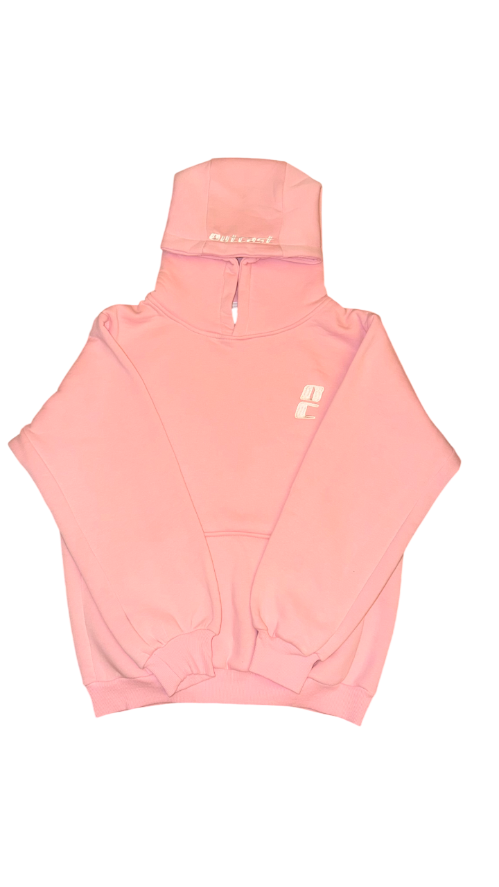 boxy fit basic fleece hoodie