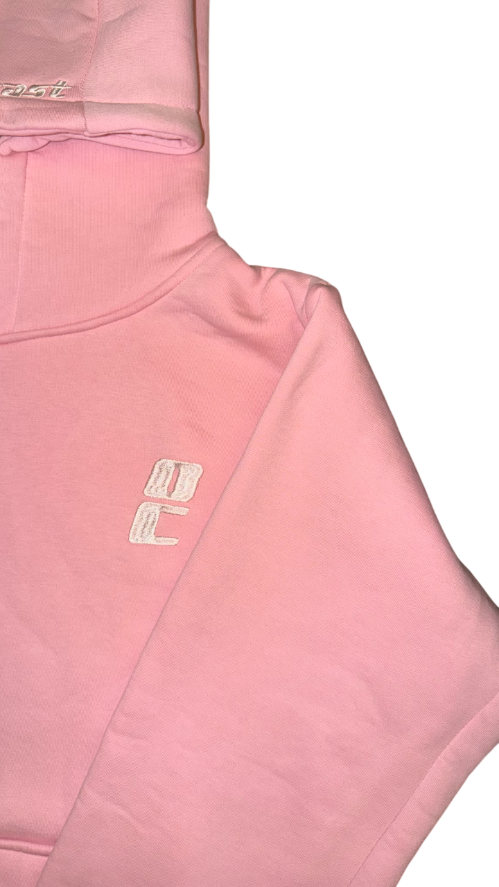 boxy fit basic fleece hoodie