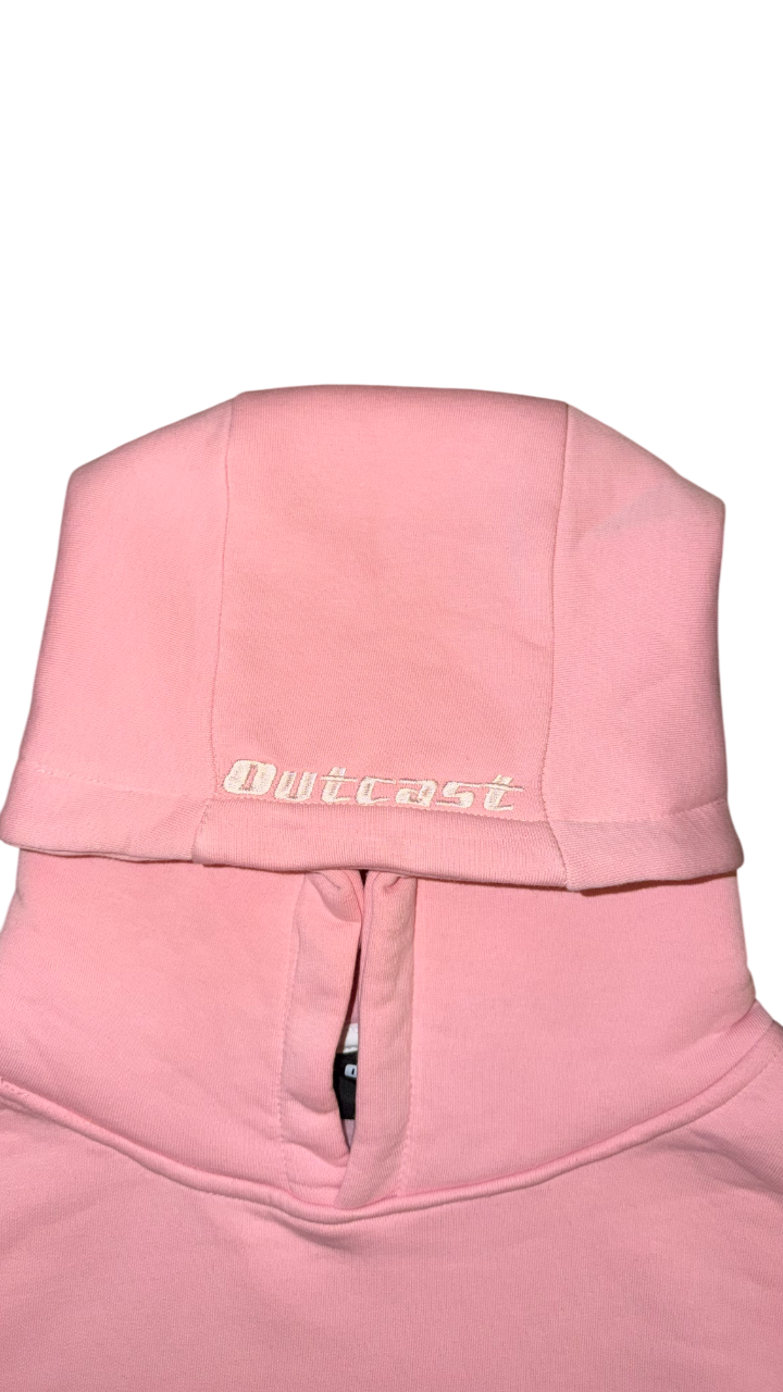 boxy fit basic fleece hoodie