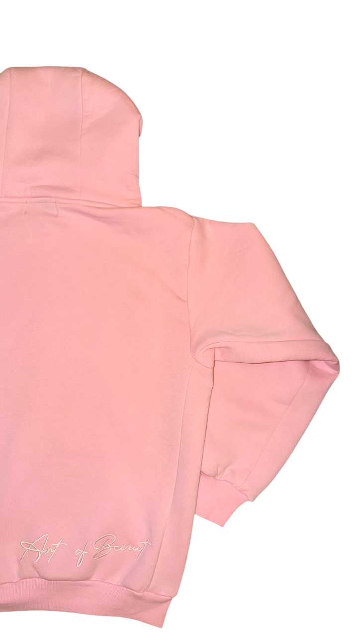 boxy fit basic fleece hoodie