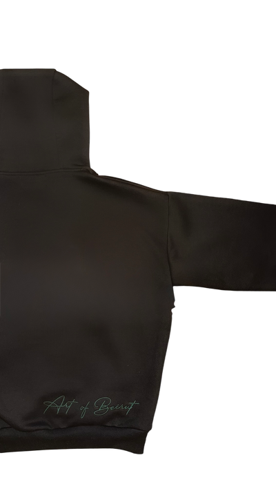 boxy fit basic fleece hoodie