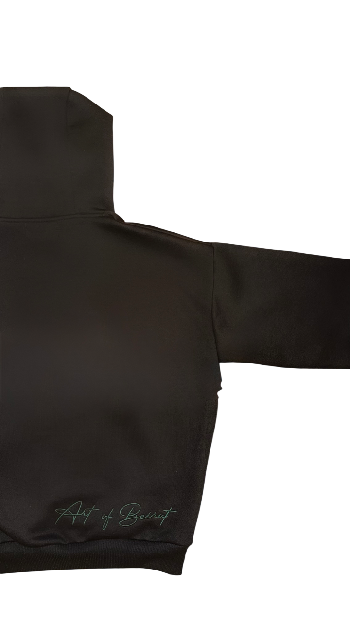 boxy fit basic fleece hoodie